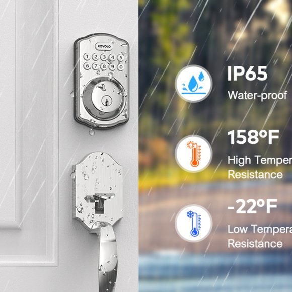 REVOLO Other Revolo Electronic Keypad Deadbolt Keyless Entry Door Lock Keyed Entry Poshmark